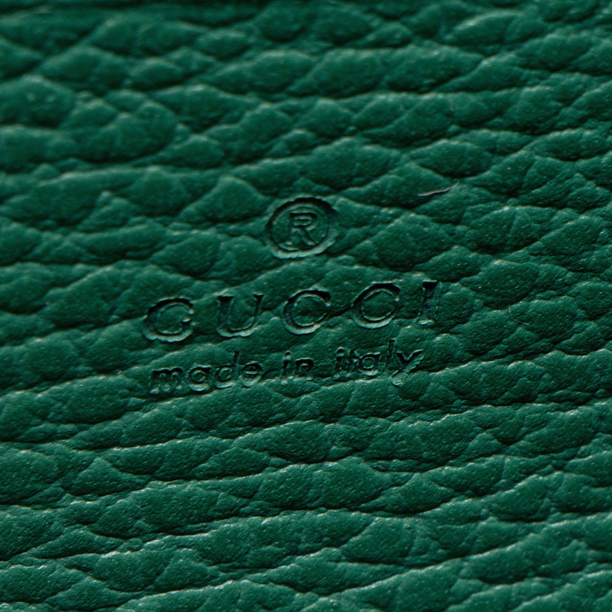 Gucci Leather Crystal Dionysus Chain Wallet