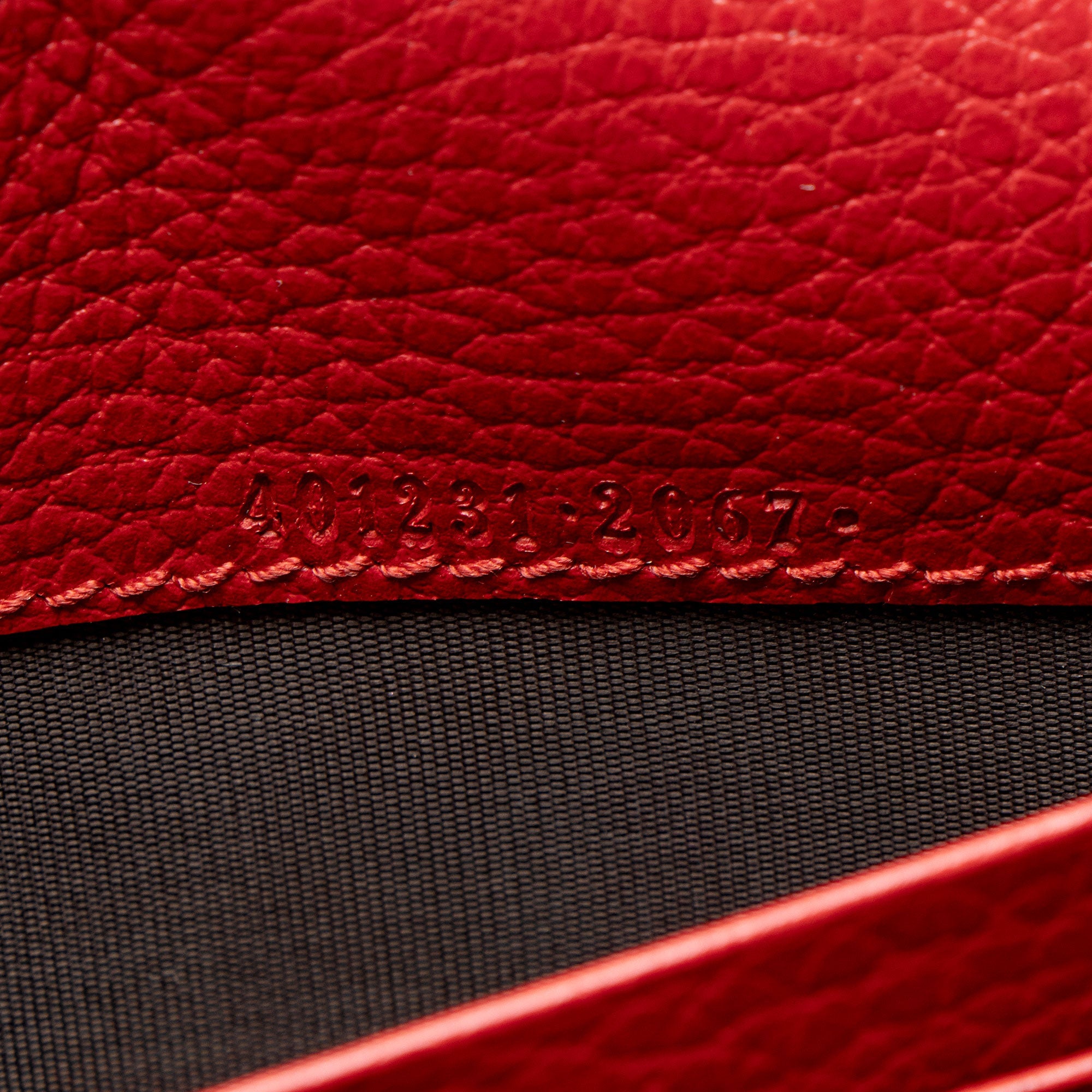 Gucci Leather Crystal Dionysus Chain Wallet
