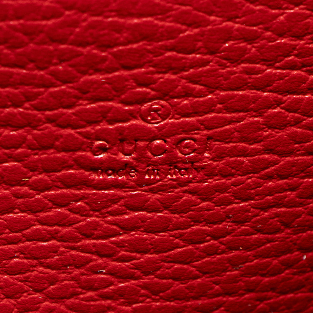Gucci Leather Crystal Dionysus Chain Wallet