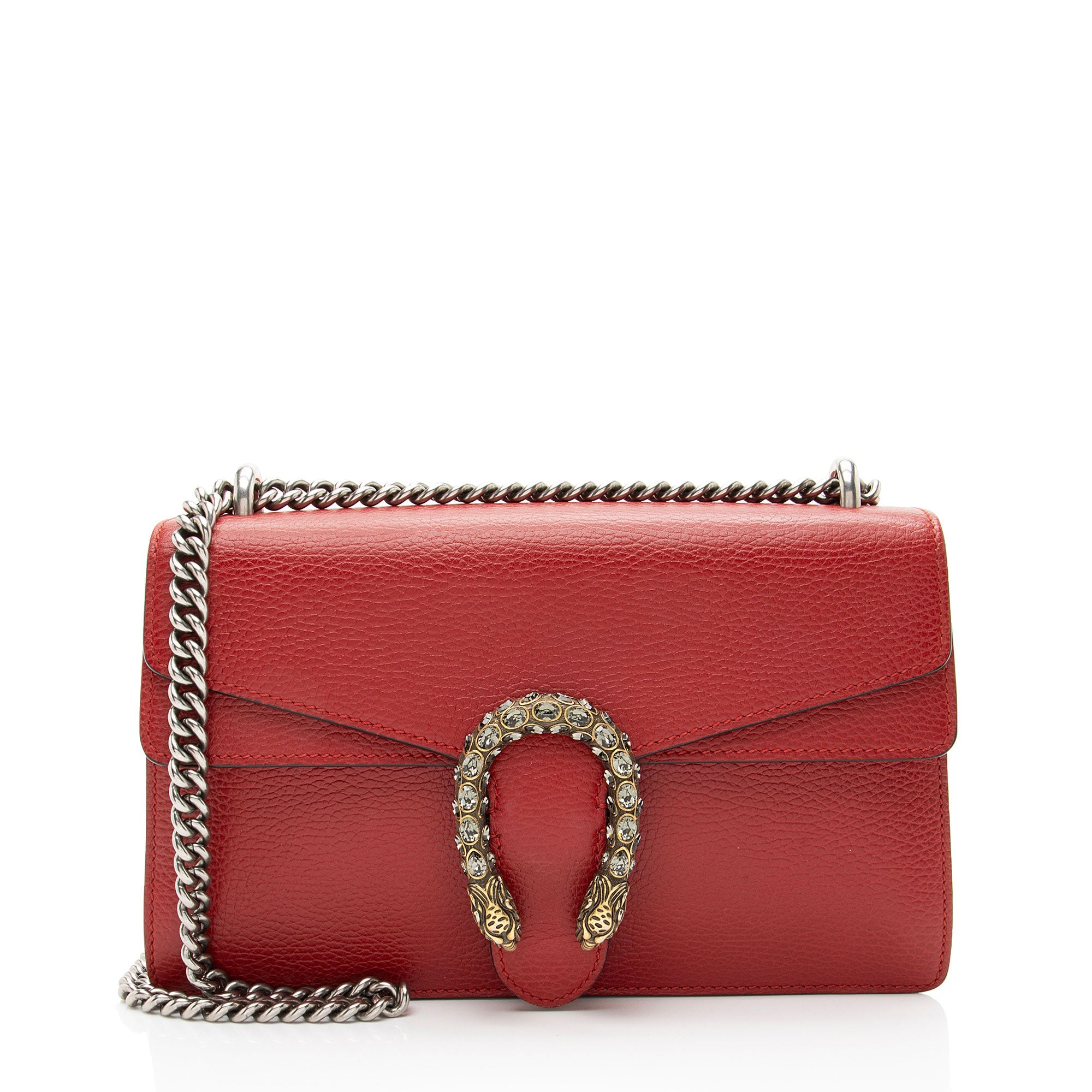 Gucci Leather Crystal Dionysus Medium Shoulder Bag