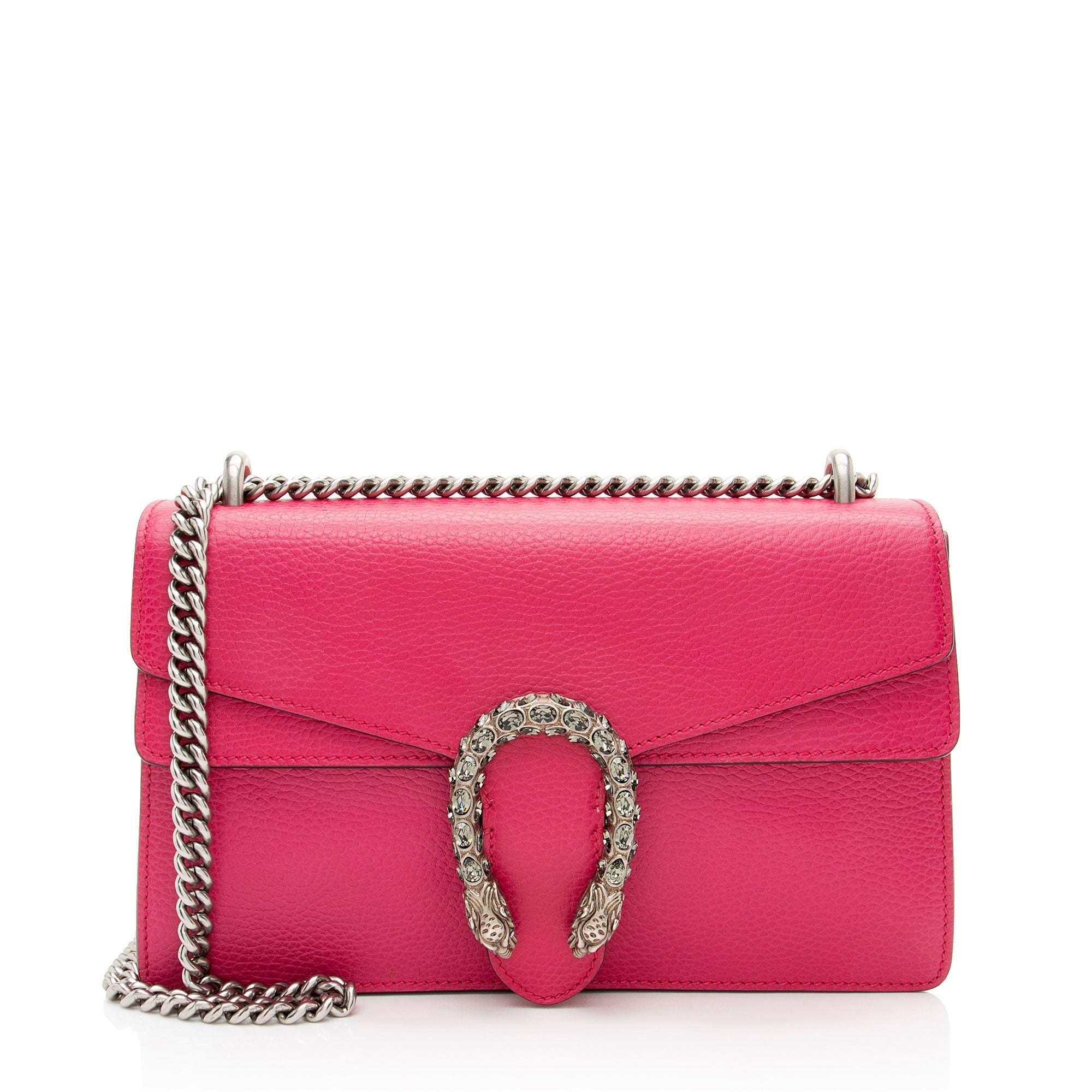Gucci Leather Crystal Dionysus Medium Shoulder Bag