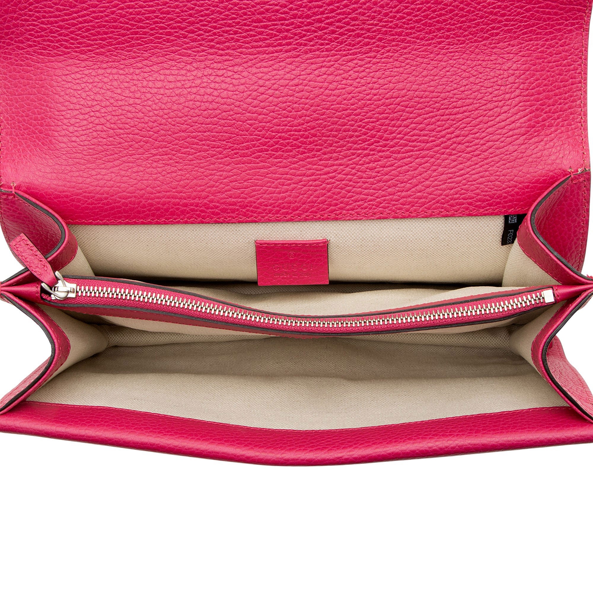 Gucci Leather Crystal Dionysus Medium Shoulder Bag