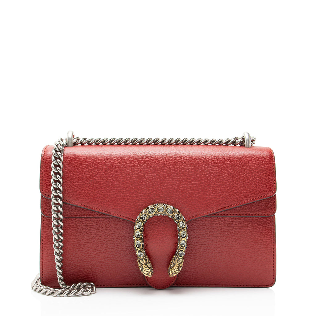 Gucci Leather Crystal Dionysus Medium Shoulder Bag