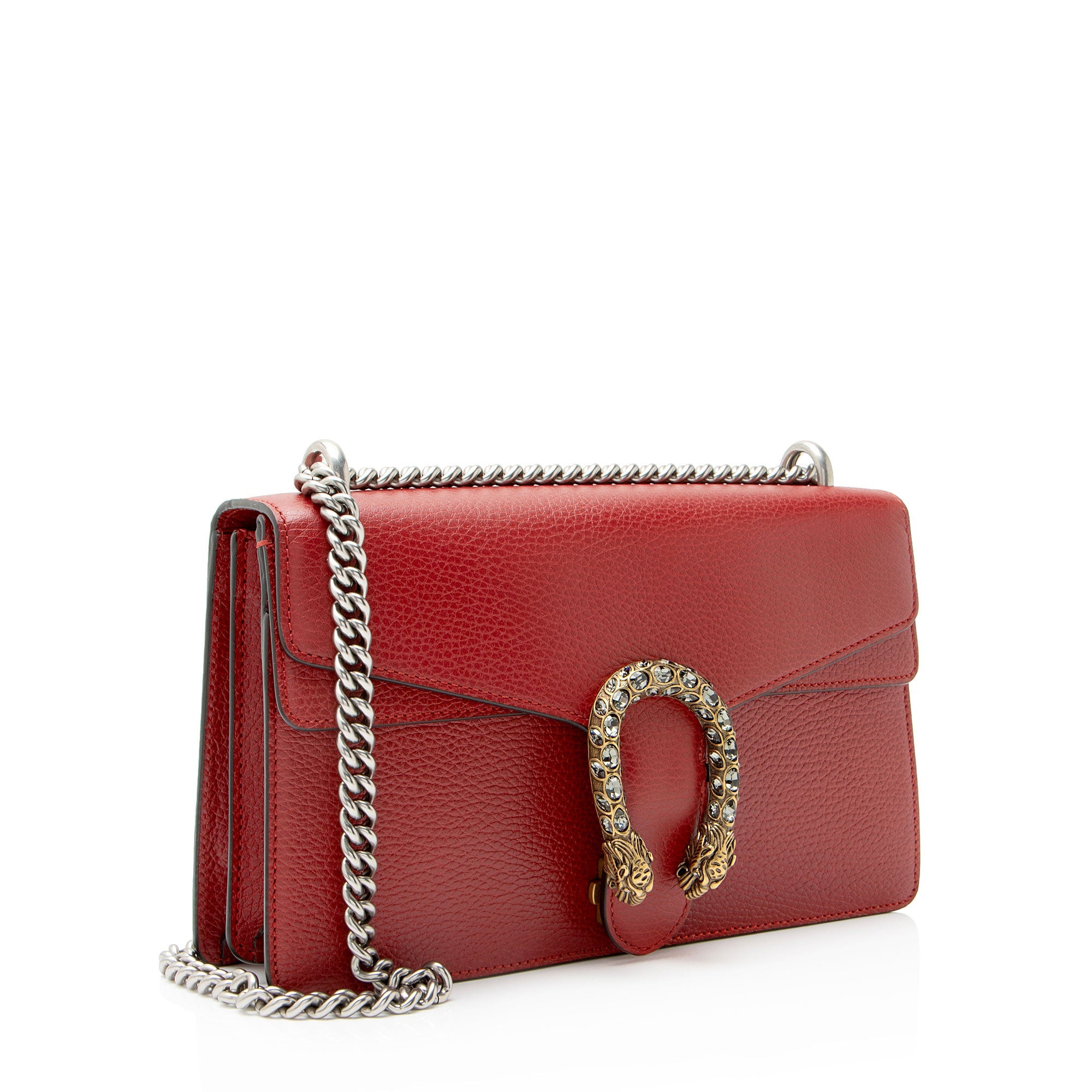 Gucci Leather Crystal Dionysus Medium Shoulder Bag