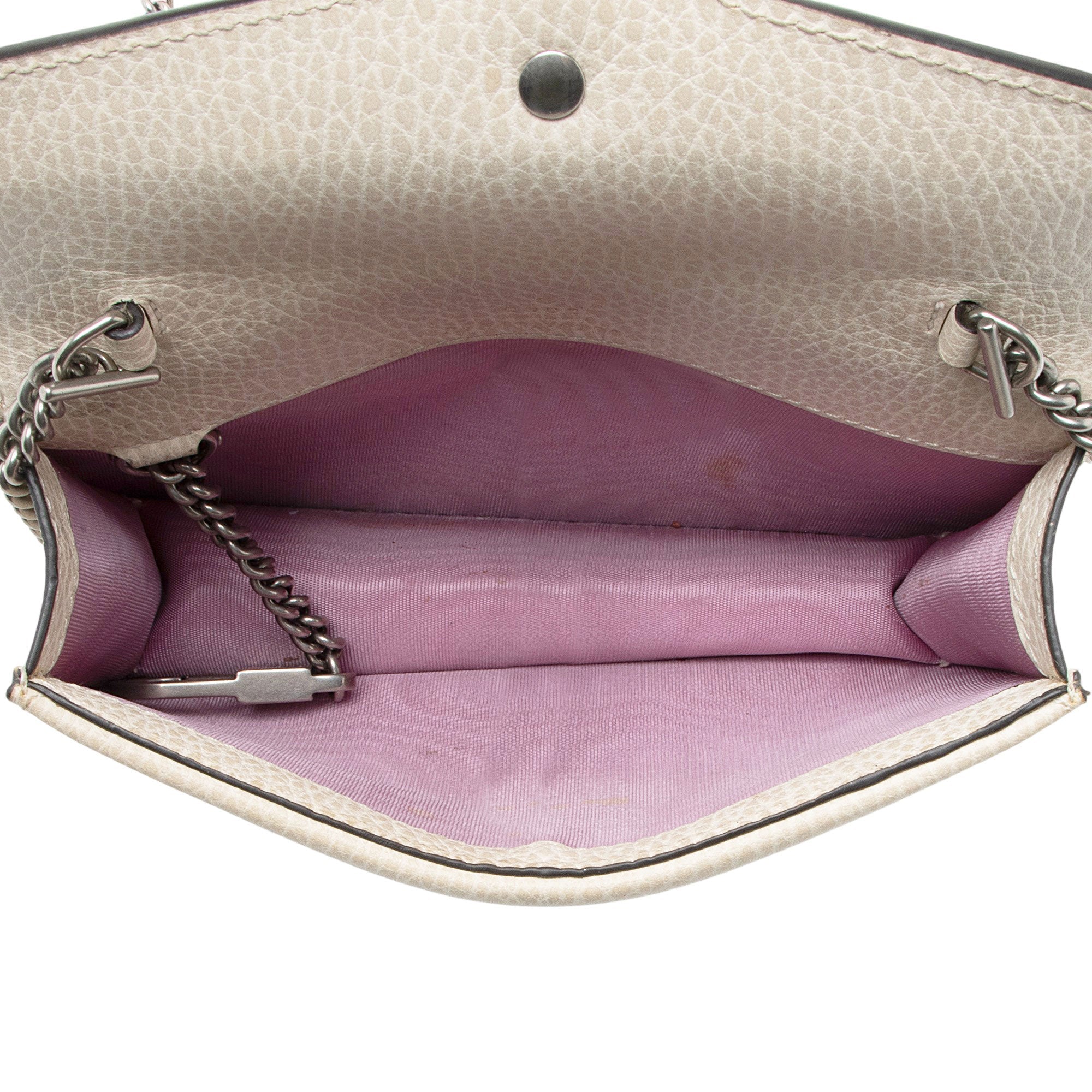 Gucci Leather Crystal Dionysus Mini Shoulder Bag