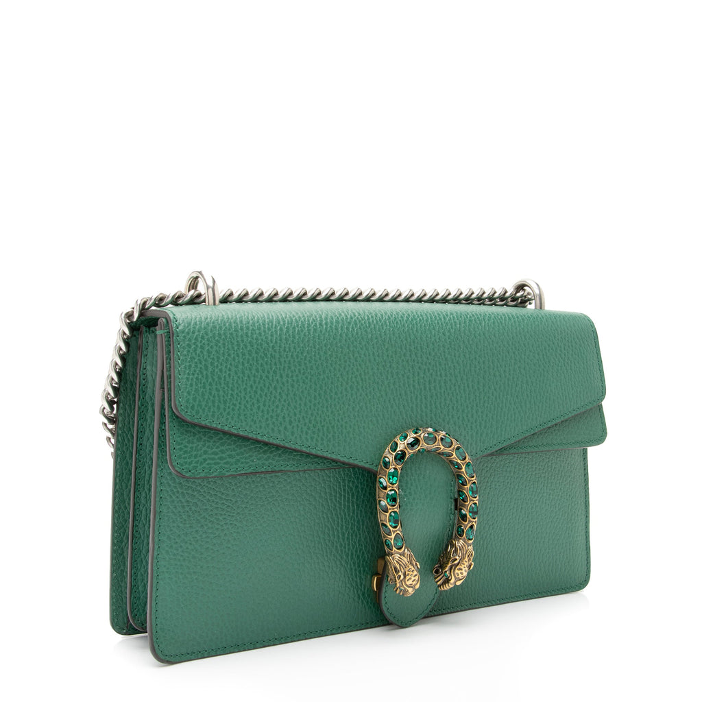 Gucci Leather Crystal Dionysus Small Shoulder Bag (SHF-23496)