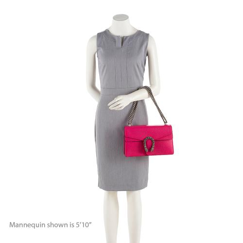 Gucci Leather Crystal Dionysus Small Shoulder Bag (SHF-9s8CmB)