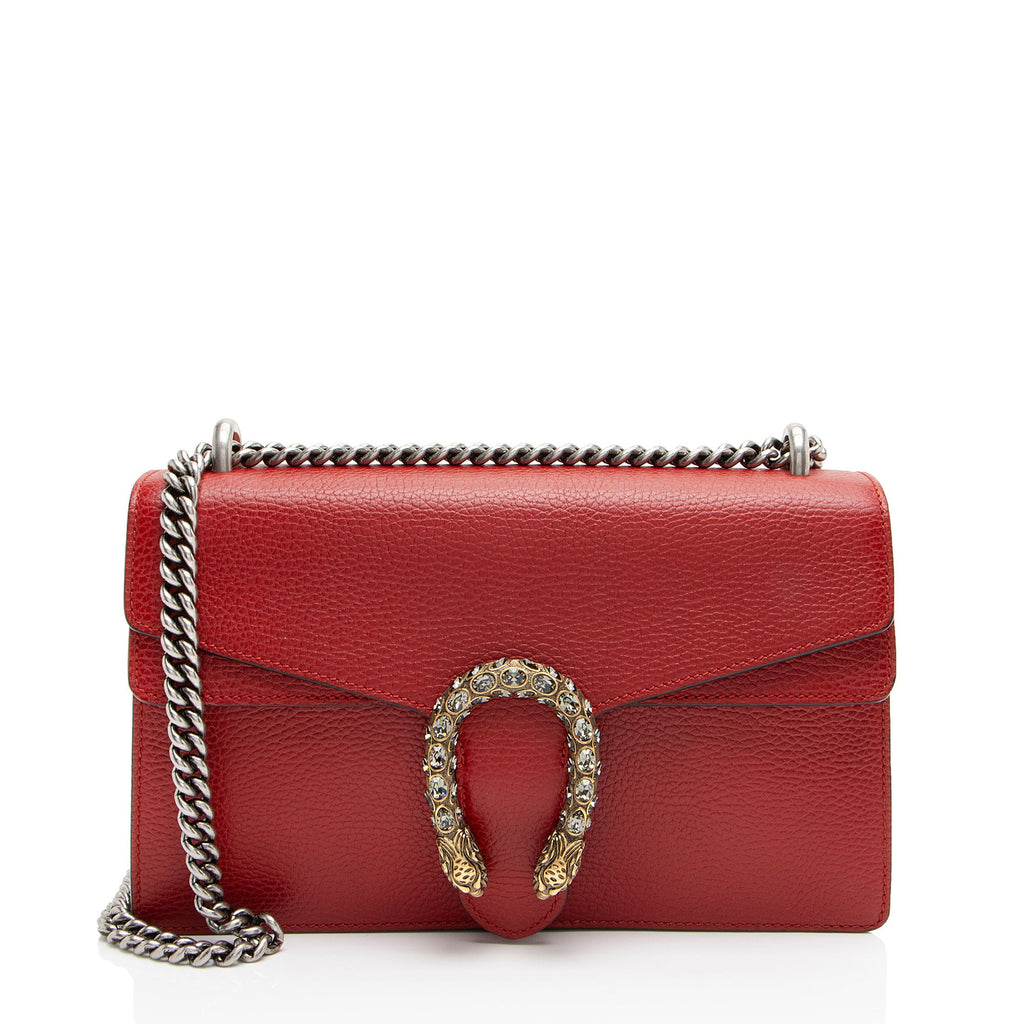 Gucci Leather Crystal Dionysus Medium Shoulder Bag