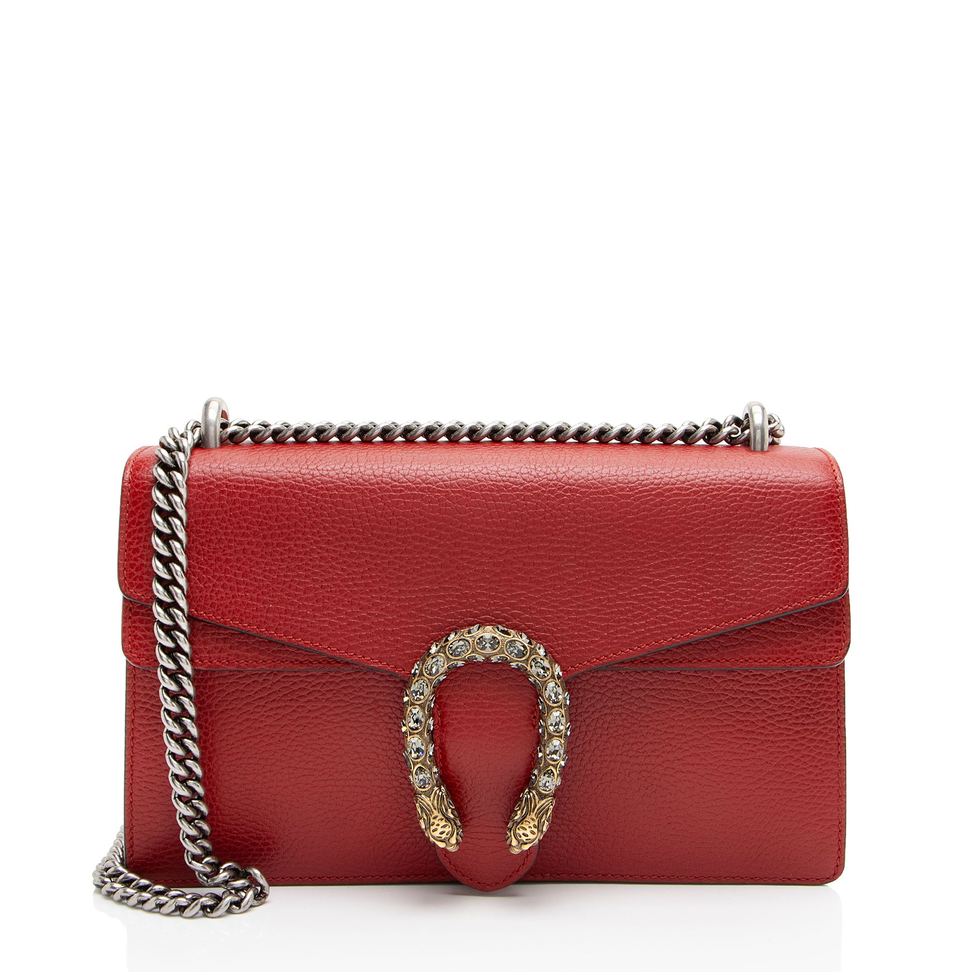Gucci Leather Crystal Dionysus Medium Shoulder Bag