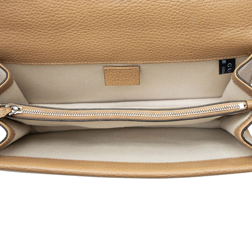Gucci Leather Crystal Dionysus Small Top Handle
