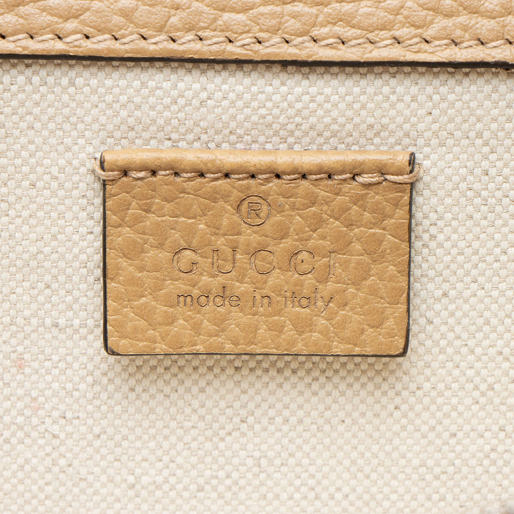 Gucci Leather Crystal Dionysus Small Top Handle
