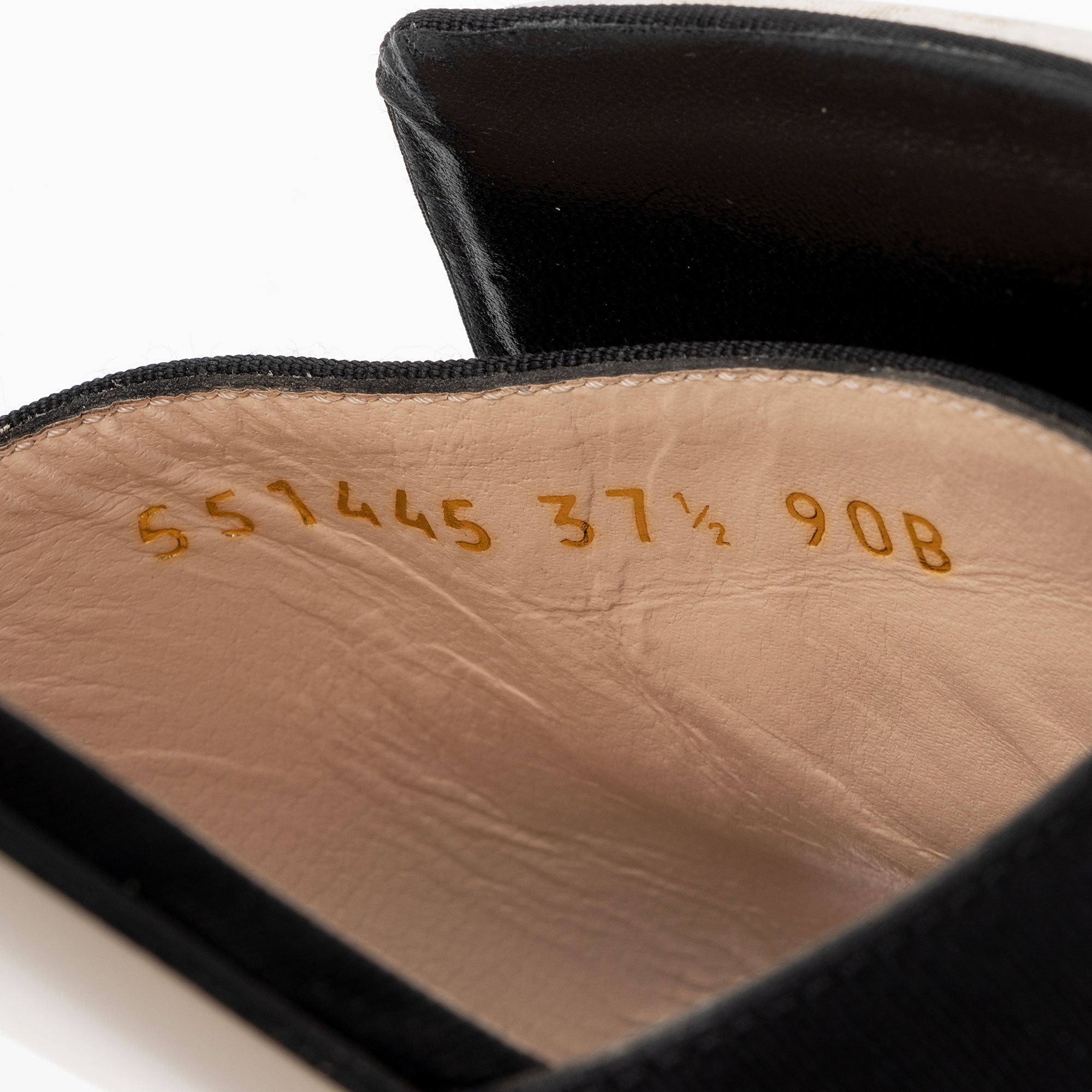 Gucci Leather Crystal G Madelyn Slide Sandals - Size 7.5 / 37.5 (SHF-PZAHJH)