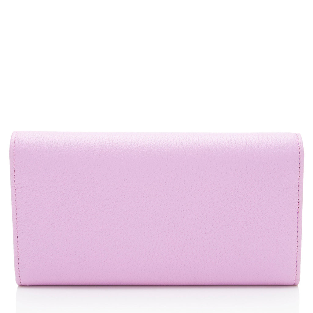 Gucci Leather Crystal GG Marmont Continental Wallet