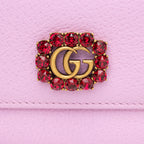 Gucci Leather Crystal GG Marmont Continental Wallet