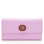 Gucci Leather Crystal GG Marmont Continental Wallet