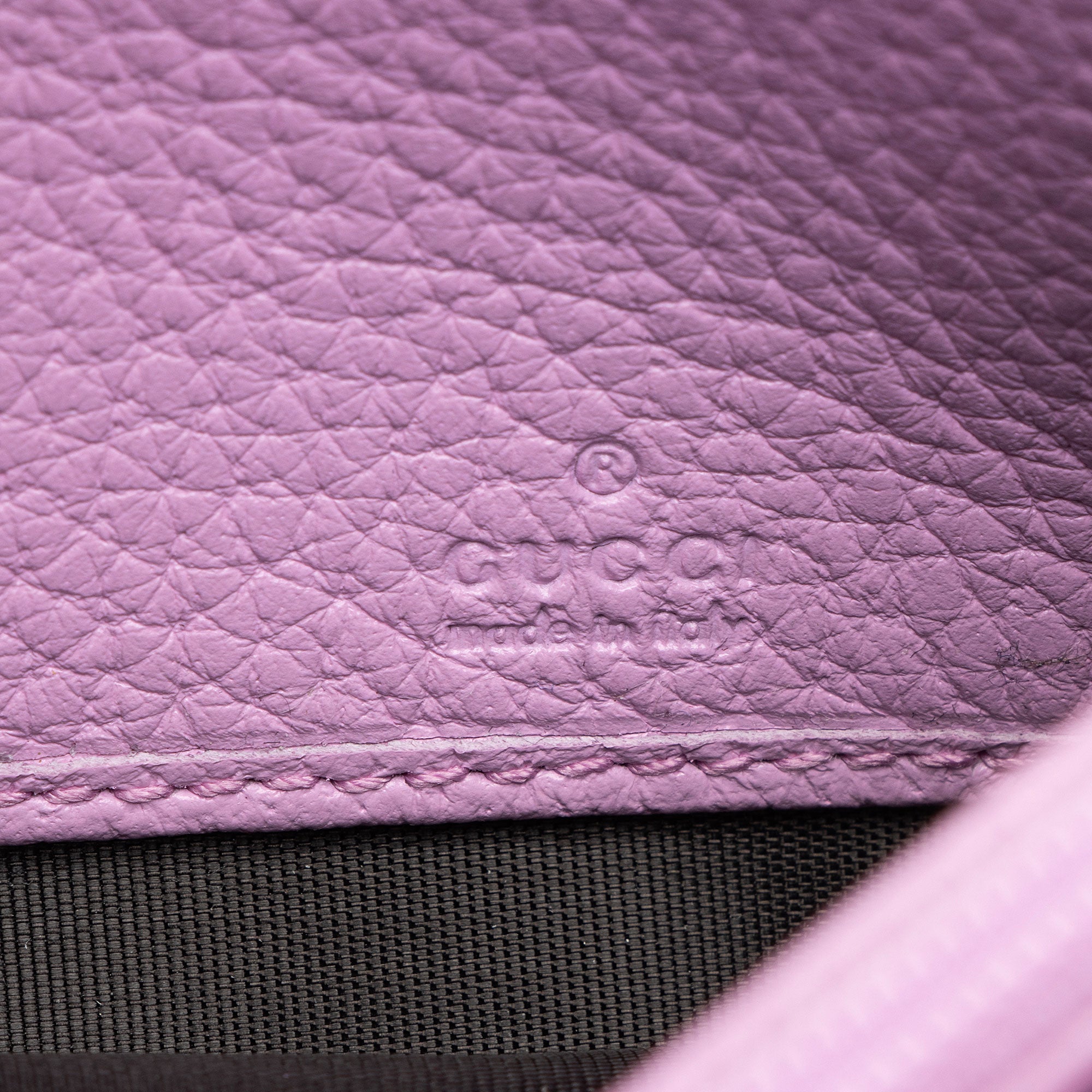 Gucci Leather Crystal GG Marmont Continental Wallet