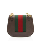 Gucci Leather Crystal Heart Linea Totem Small Crossbody