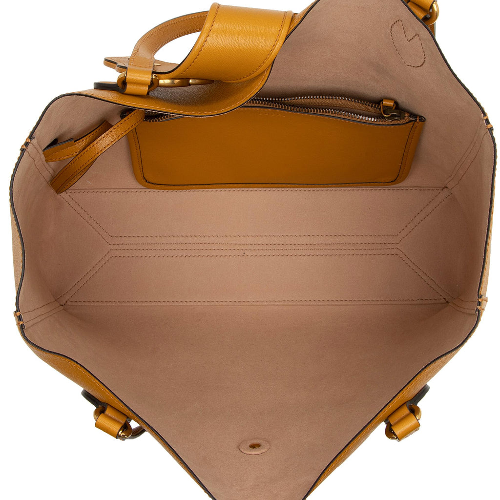 Gucci Leather Dahlia Large Tote (SHF-9YmQug)