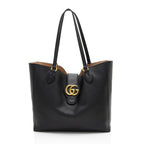 Gucci Leather Dahlia Medium Tote (SHF-G7nIG2)