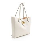 Gucci Leather Dahlia Medium Tote (SHF-l9vBxj)