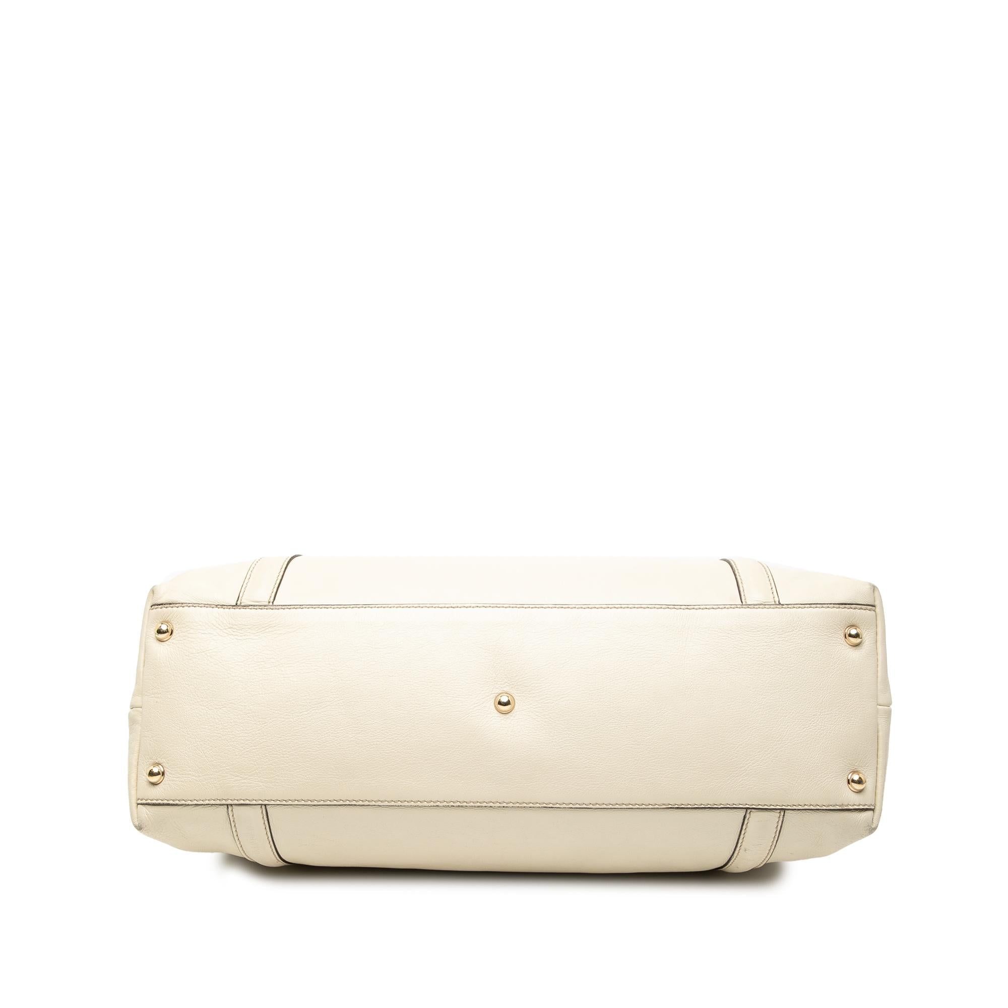 Gucci Leather Dialux Britt Tote