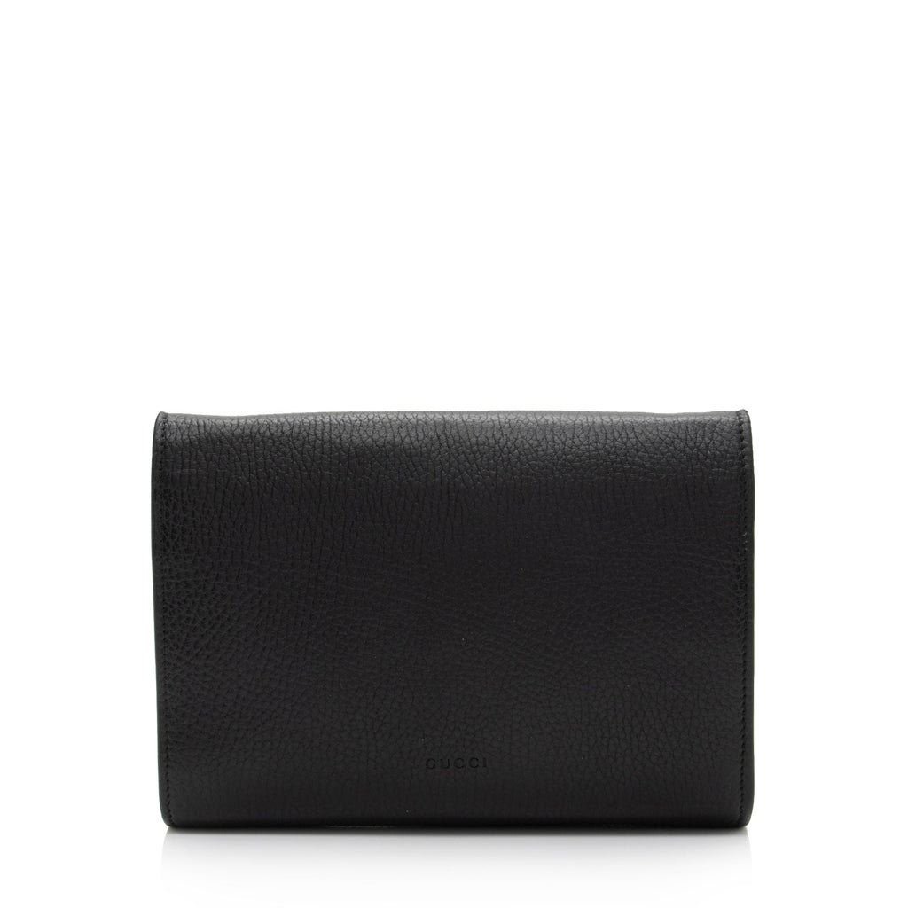 Gucci Leather Crystal Dionysus Chain Wallet (SHF-fJzaNK)
