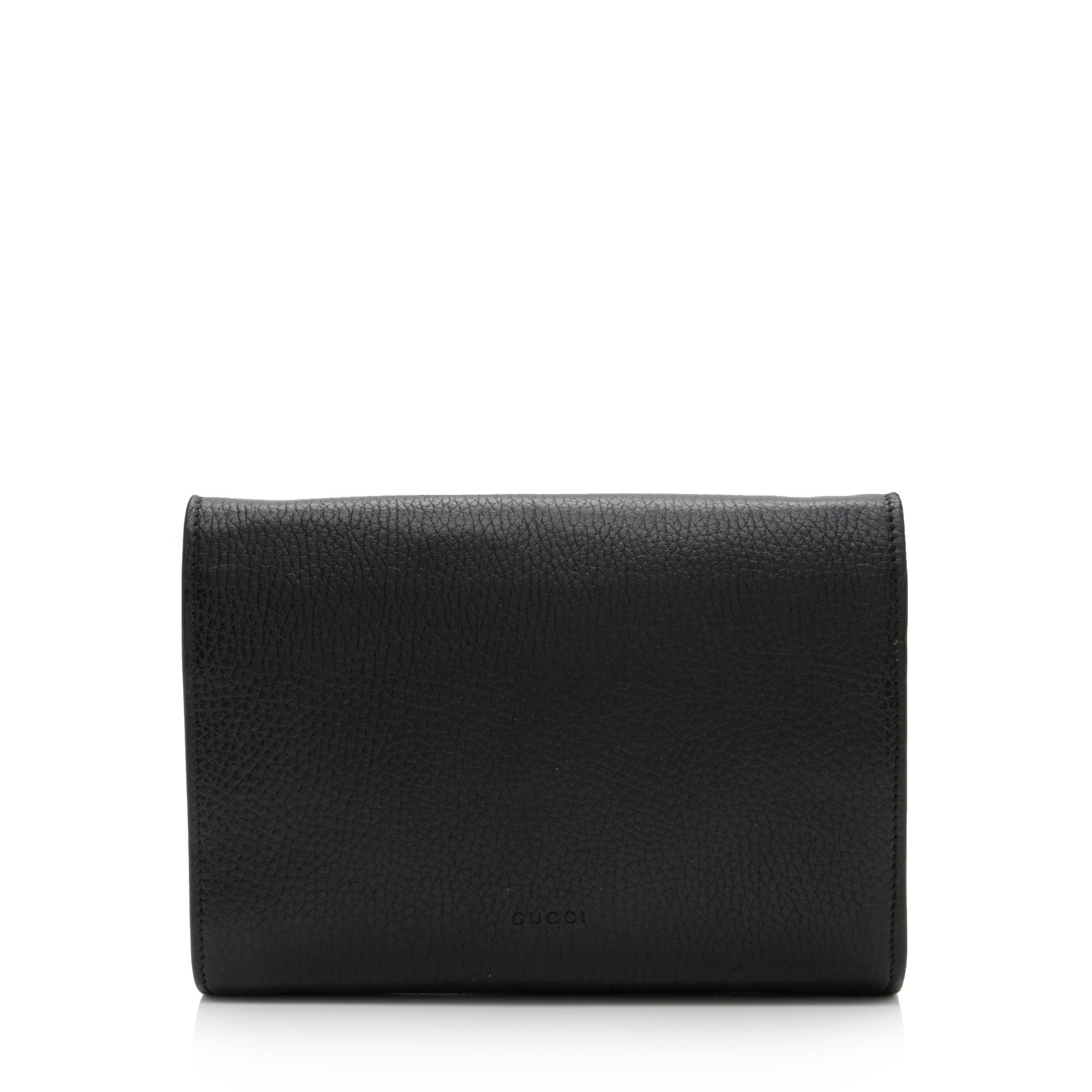 Gucci Leather Crystal Dionysus Chain Wallet (SHF-fJzaNK)