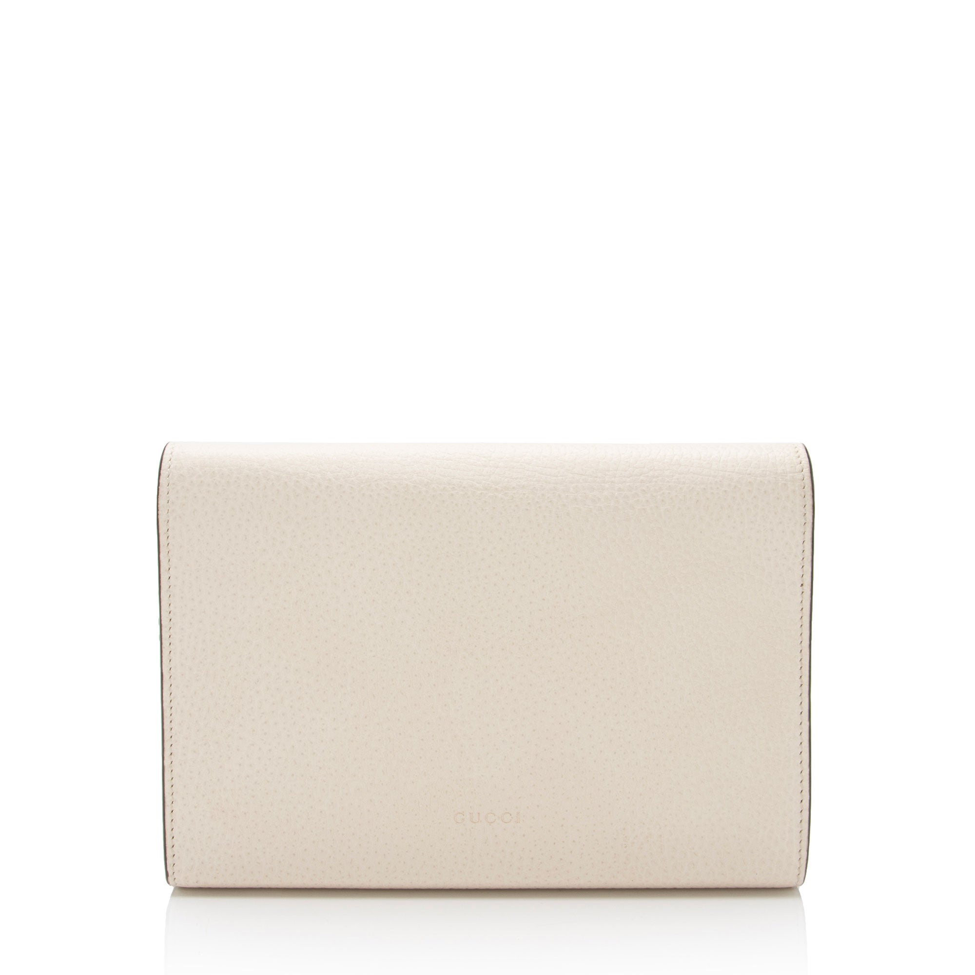 Gucci Leather Crystal Dionysus Chain Wallet (SHF-H1BZ4r)