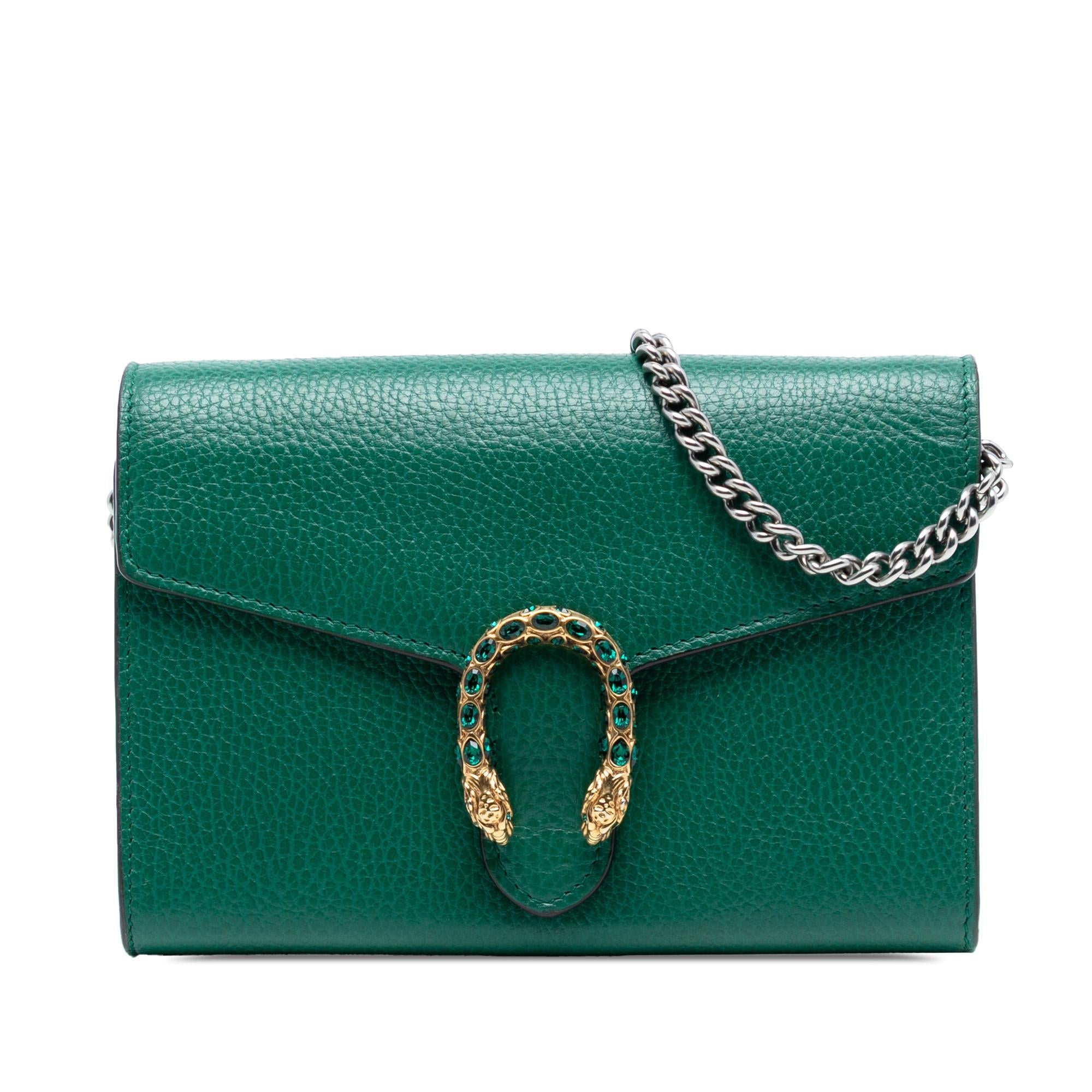 Gucci Leather Dionysus Wallet on Chain