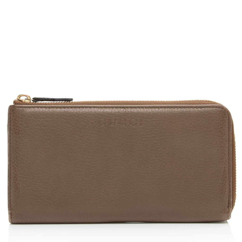 Gucci Leather Donna Zip Wallet (SHF-pidpm9)