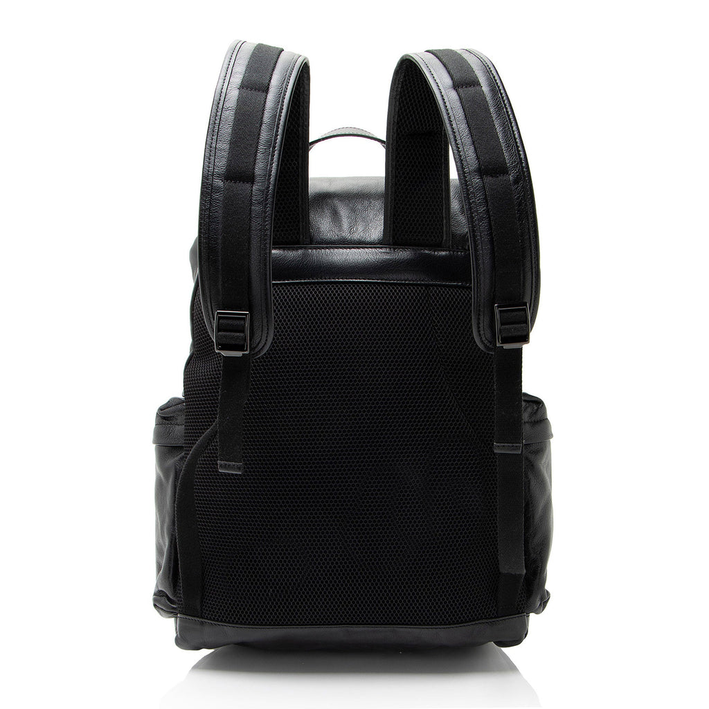 Gucci Leather Double G Backpack