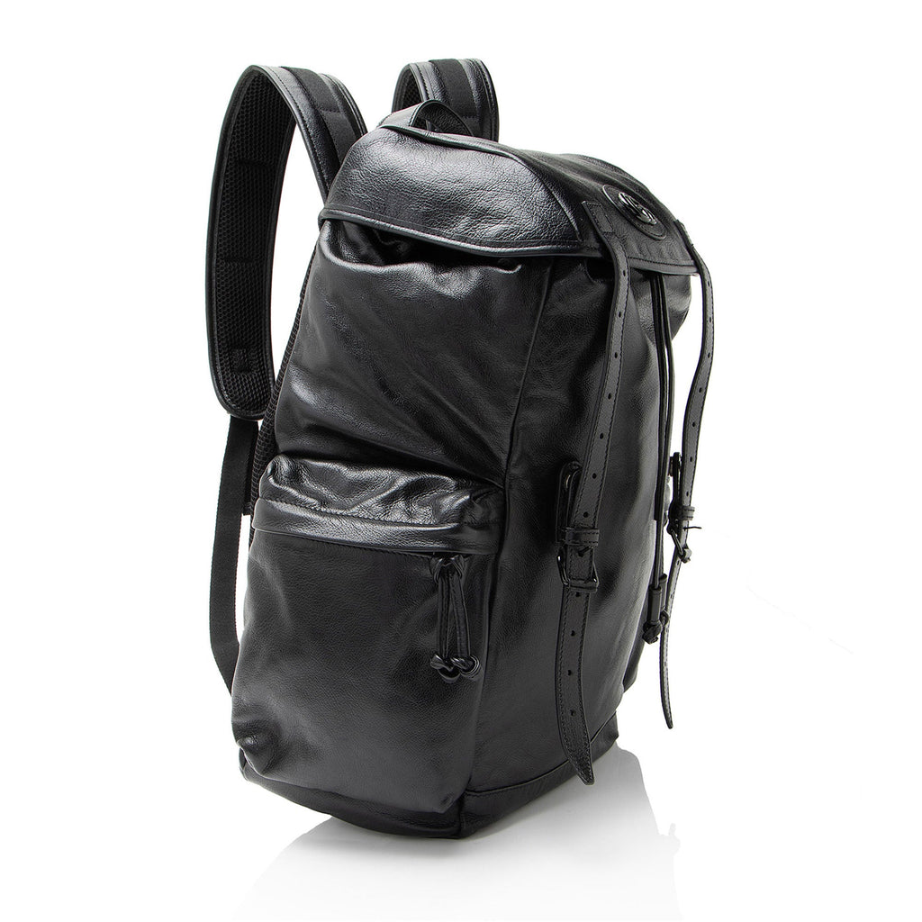 Gucci Leather Double G Backpack