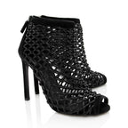 Gucci Leather Eline Cage Booties - Size 6.5 / 36.5 (SHF-18763)