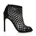 Gucci Leather Eline Cage Booties - Size 6.5 / 36.5 (SHF-18763)