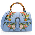 Gucci Leather Embroidered Bamboo Dionysus Large Top Handle (SHF-xyJtph)