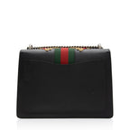 Gucci Leather Embroidered Rose Dionysus Medium Shoulder Bag (SHF-7coiPQ)