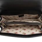 Gucci Leather Embroidered Rose Dionysus Medium Shoulder Bag (SHF-NIvfQT)