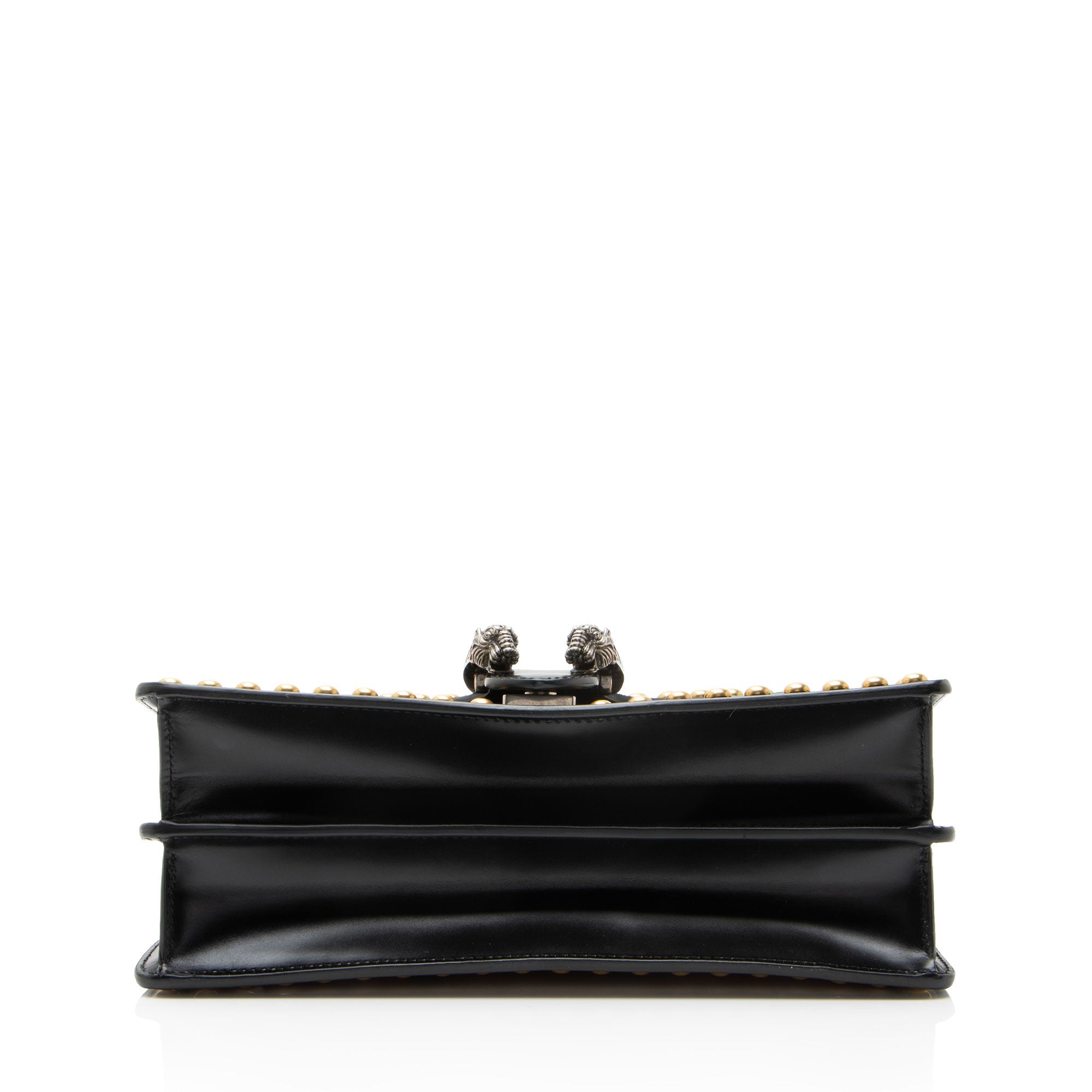 Gucci Leather Embroidered Studded Blind for Love Dionysus Small Shoulder Bag