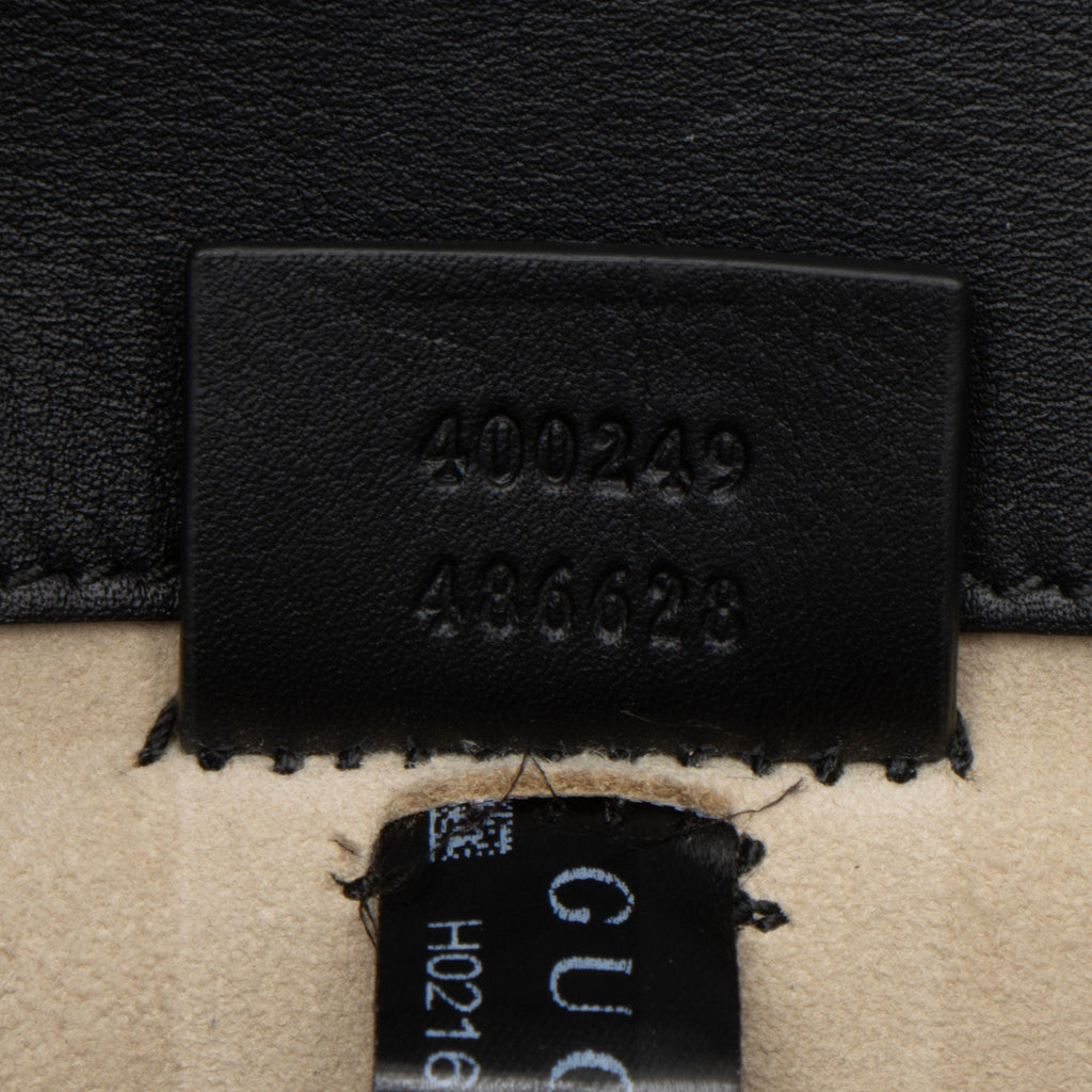 Gucci Leather Embroidered Studded Blind for Love Dionysus Small Shoulder Bag