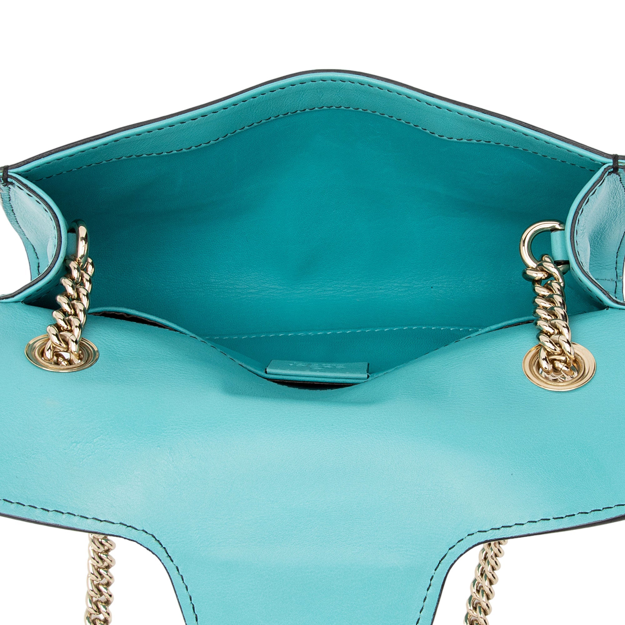 Gucci Leather Emily Small Chain Shoulder Bag (SHF-C1Ky8i)