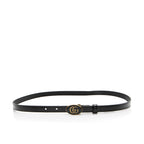 Gucci Leather Enamel GG Slim Belt - Size 36 / 90 (SHF-xWREr9)