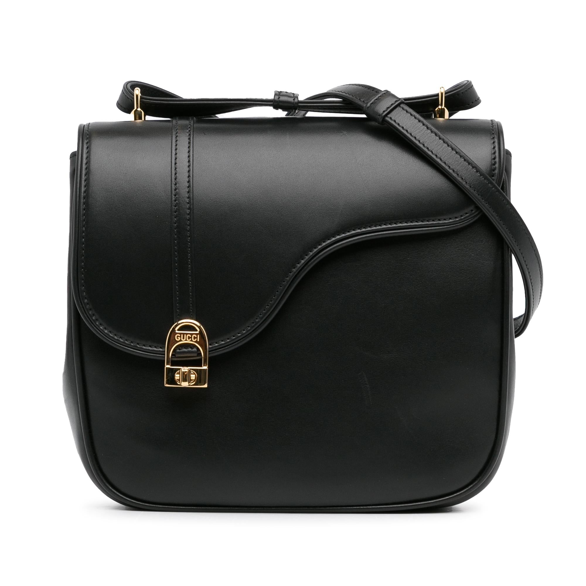 Gucci Leather Equestrian Crossbody (SHG-mxa1tl)