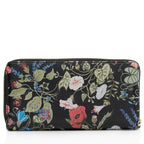 Gucci Leather Flora Knight Zip Around Wallet (SHF-GfjDtC)