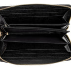 Gucci Leather Flora Knight Zip Around Wallet (SHF-GfjDtC)