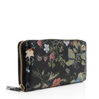Gucci Leather Flora Knight Zip Around Wallet (SHF-GfjDtC)