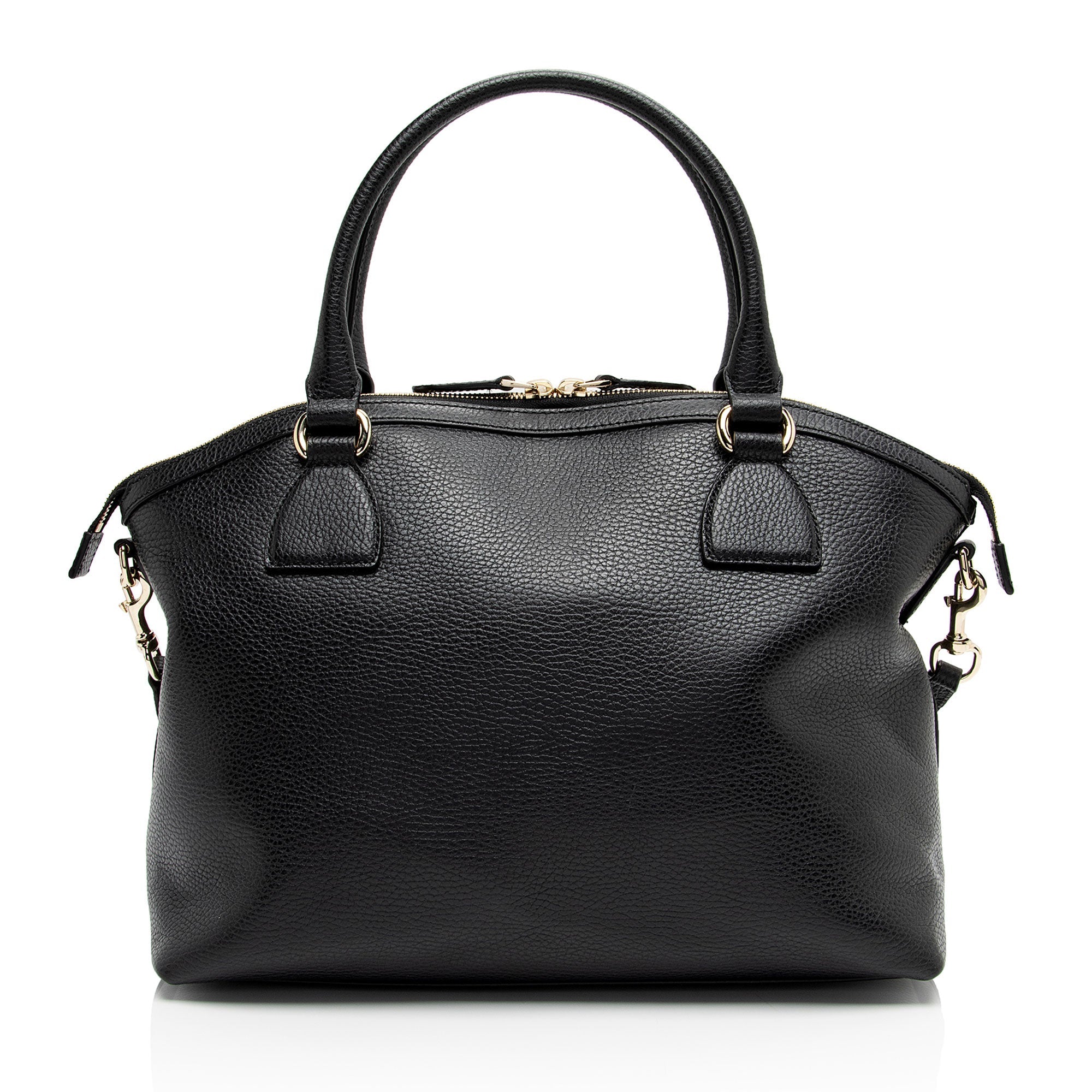 Gucci Leather GG Charm Dome Large Satchel (SHF-ijUjSb)