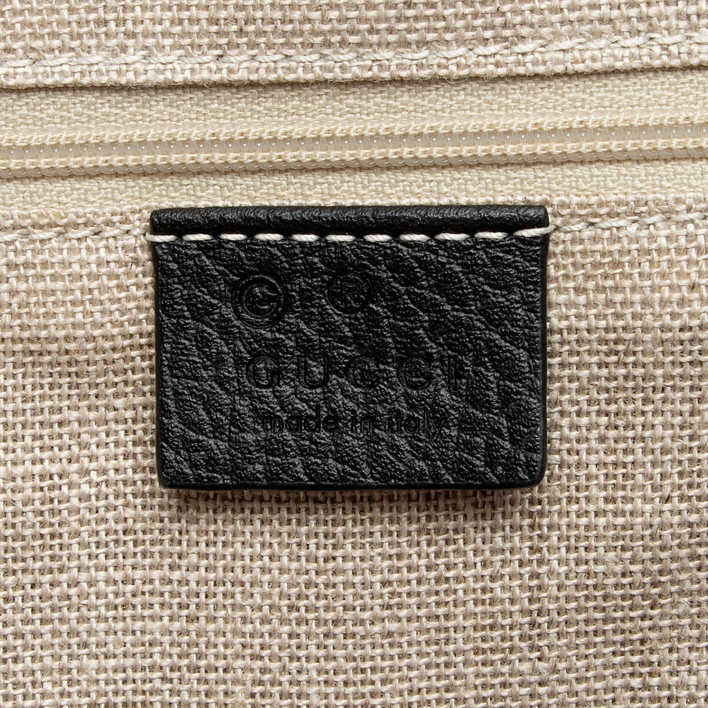 Gucci Leather GG Charm Dome Large Satchel (SHF-ijUjSb)