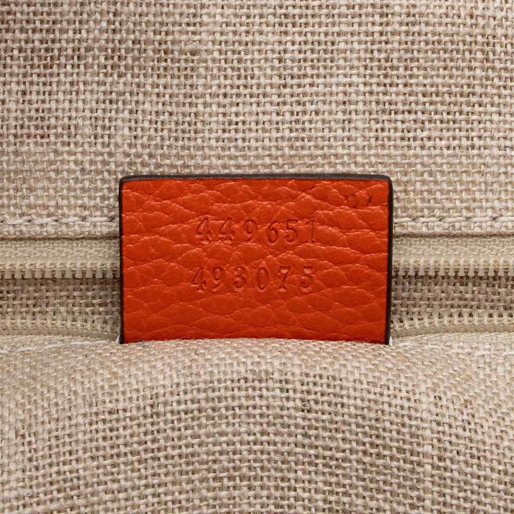 Gucci Leather GG Charm Dome Large Satchel (SHF-mAjdM8)