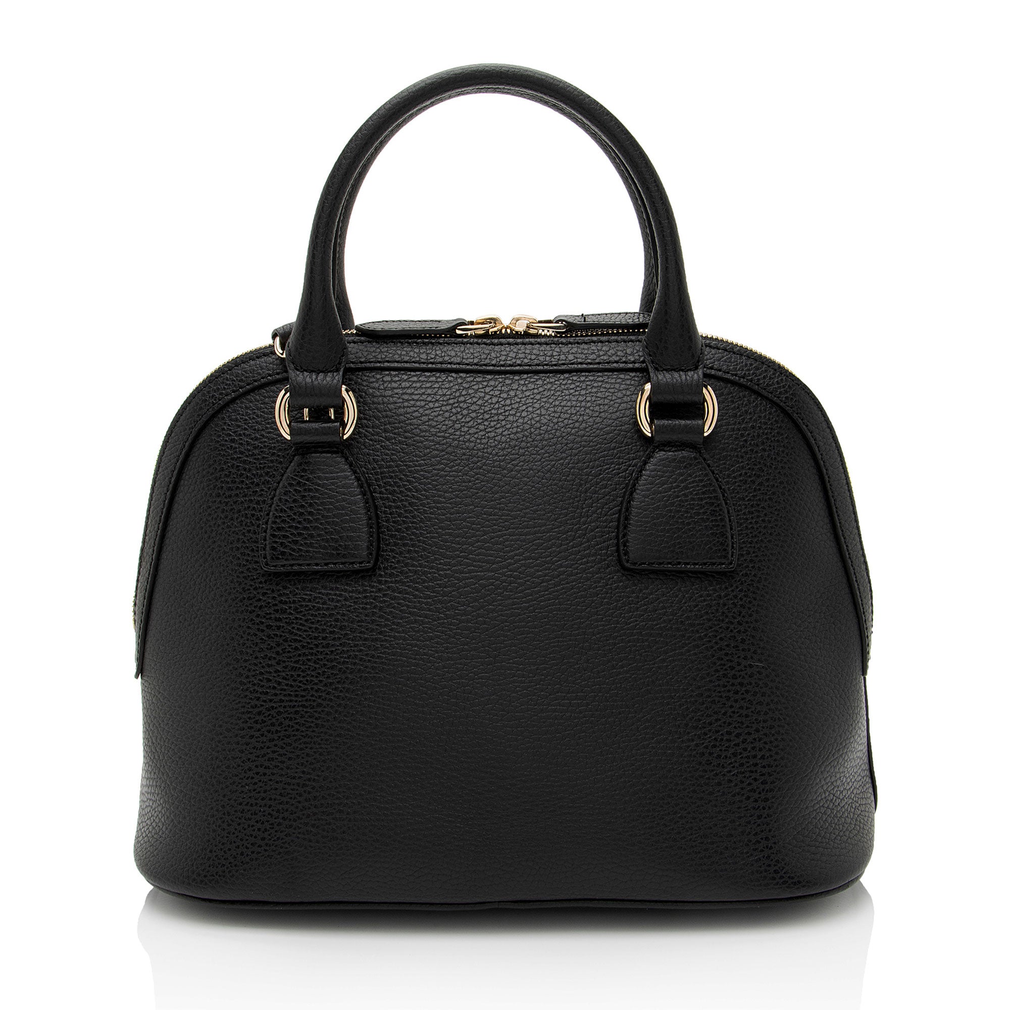 Gucci Leather GG Charm Dome Medium Satchel