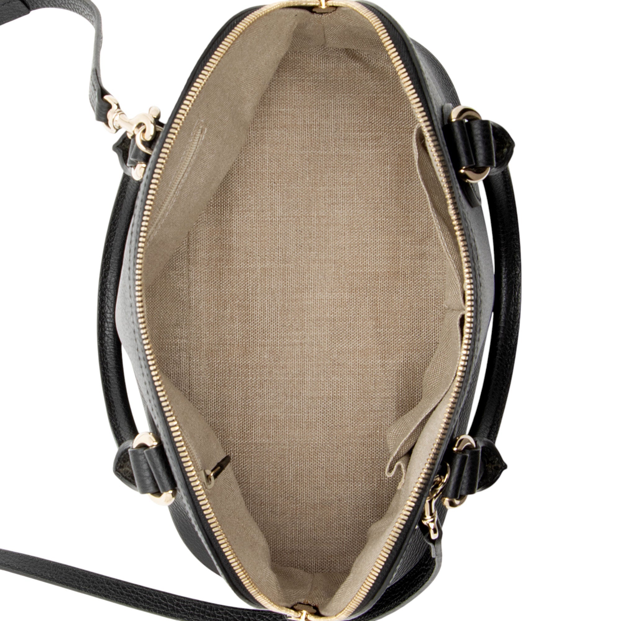 Gucci Leather GG Charm Dome Medium Satchel